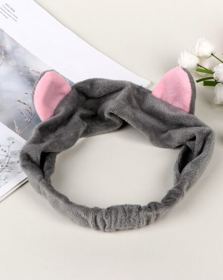 shineboutique, bandeau maquillage chat, bandeau soin visage chat