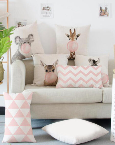 shineboutique, coussin animal bulle de gum