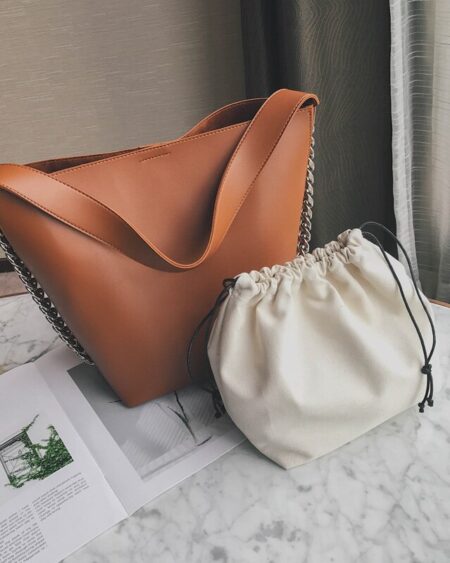 Sac Seau Cuir Chaîne SUZANA