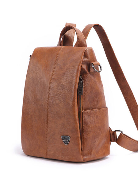 Shineboutique, sac à dos à fermeture cachée Evita, sac à dos antivol, sac à doc en cuir, sac à dos de voyage