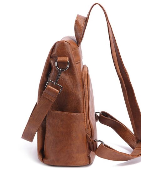 Shineboutique, sac à dos à fermeture cachée Evita, sac à dos antivol, sac à doc en cuir, sac à dos de voyage