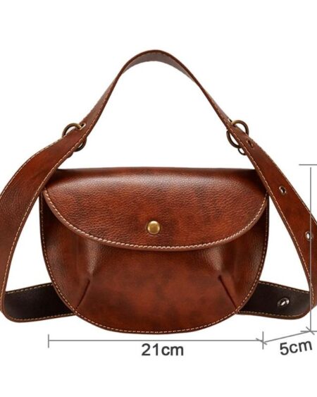 Sac Ceinture Cuir Vintage Marron