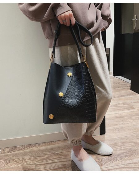 Sac Seau Cuir Croco - Zana