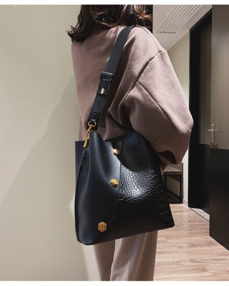 Sac Seau Cuir Croco - Zana