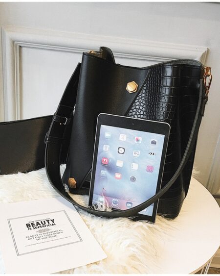 Sac Seau Cuir Croco - Zana