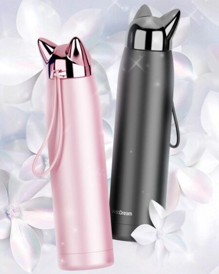 shine boutique, bouteille isotherme chat, thermos