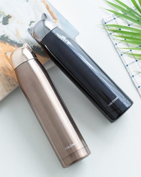 shine boutique, bouteille isotherme chat, thermos