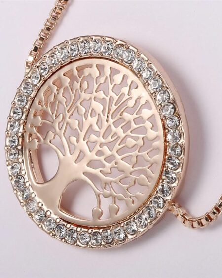 Shineboutique, bracelet coulissant arbre de vie, bracelet acier inoxydable et oxyde de zirconium, bracelet ajustable, bracelet or, argent, or rose. bracelet élégant et chic