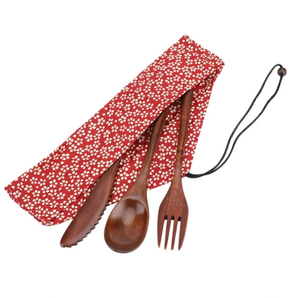 Ustensiles En Bambou Réutilisables Mulberry Violet 1 Compte Par To-Go