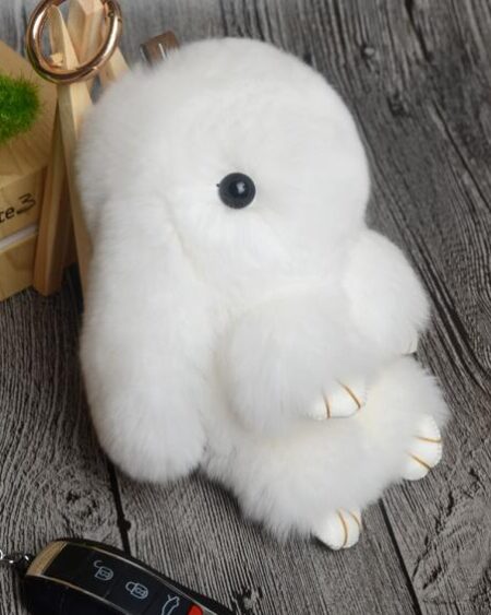 shine boutique, porte-clés lapin fourrure, lapin peluche, porte-clé peluche, porte-clé mignon et doux