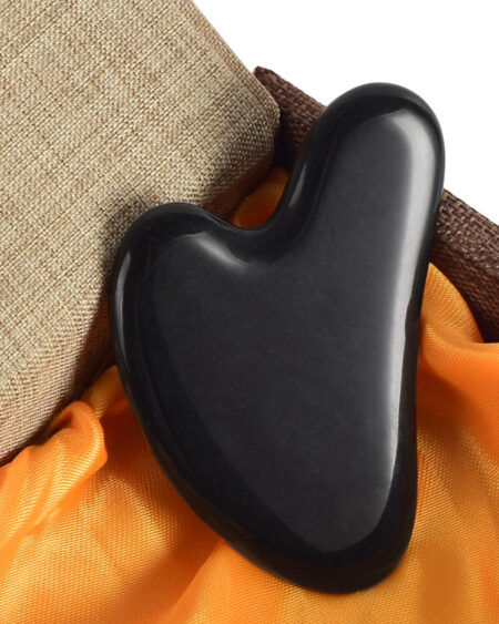 shine boutique, gua sha obsidienne noire, masseur visage pierre energétique