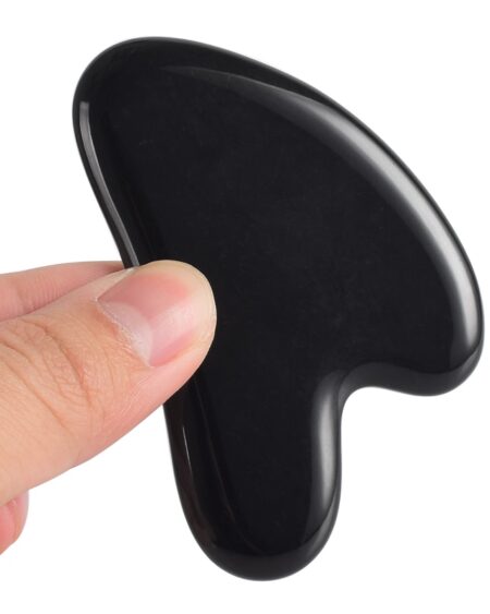 shine boutique, gua sha obsidienne noire, masseur visage pierre energétique