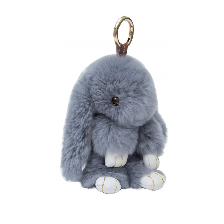Porte-Clé Pompon Lapin | La Maison Du Porte-Clé