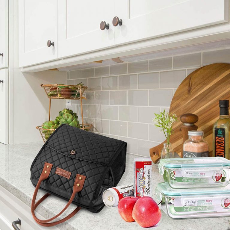 Sac à Dos Jaxx FitPak Pour Repas - Noir Et Rose, Matelassé