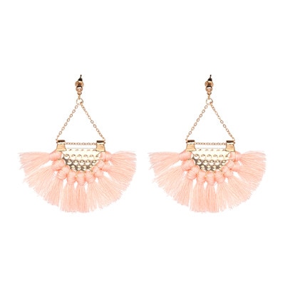 Boucles D’oreilles Plume Bohème – Longues Franges Colorées, Style Ethnique Et Plein De Peps !