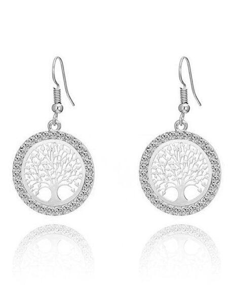 shineboutique, boucles d'oreille arbre de vie