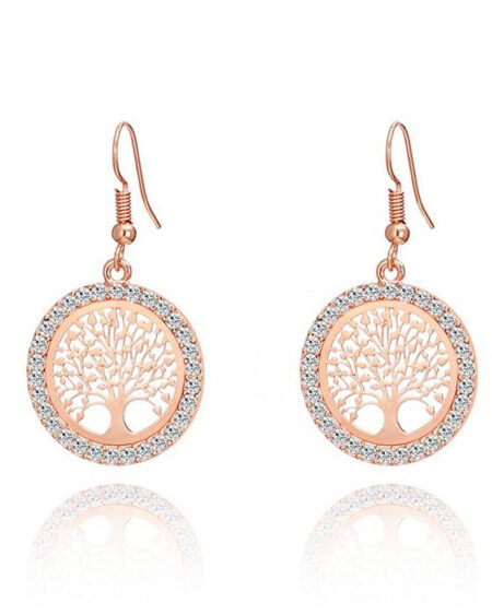 shineboutique, boucles d'oreille arbre de vie