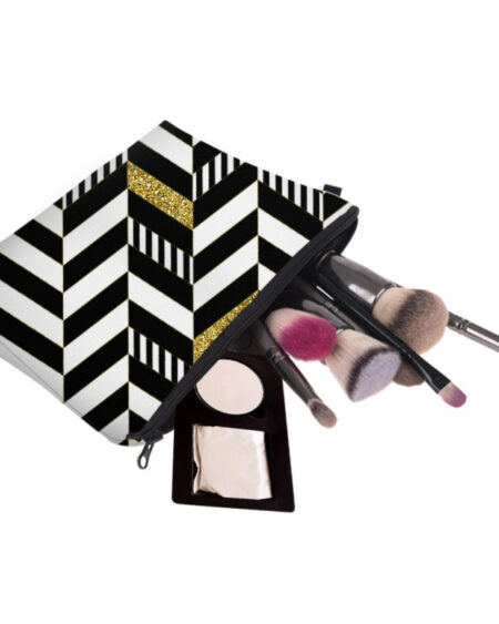 trousse maquillage géométrique, shineboutique