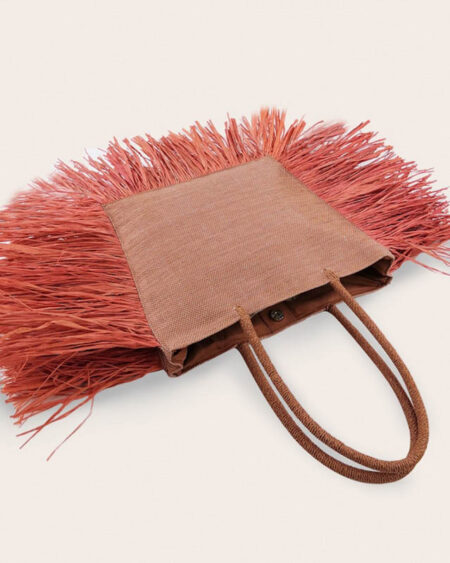 sac paille frange bohème adrien