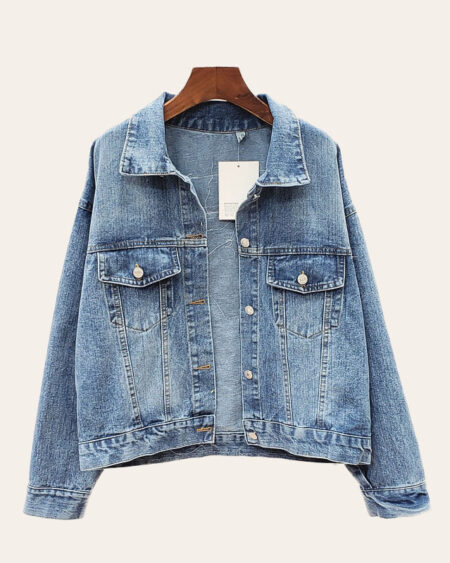 veste en jean hippie bohème