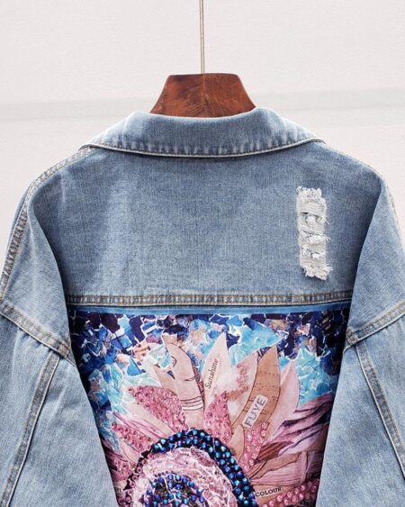 veste jean bohème chic