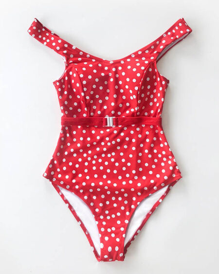 Maillot de Bain Vintage 1 Pièce Pois- Orphée
