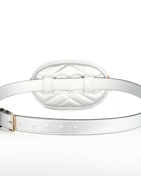 sac ceinture matelasse losange argente jane
