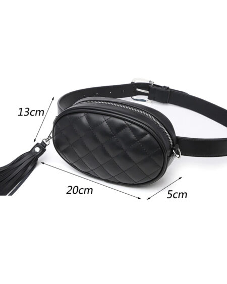 sac ceinture matelassé noir tess