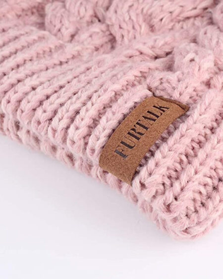 bonnet ponytail tricot rose