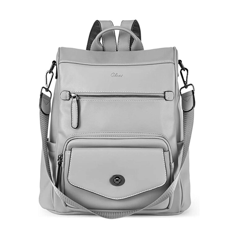 Sac à Dos VASCHY Femme Antivol En Cuir PU - Style Vintage, Imperméable, Idéal Pour Travail, Voyage Ou Études