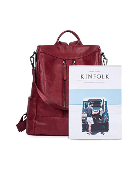 sac antivol femme vintage bordeaux maxine