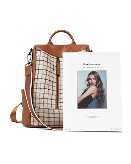 sac antivol femme vintage écossais maxine