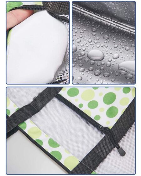 sac plage isotherme pois bicolores