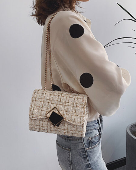 sac tweed porte epaule Sixtine