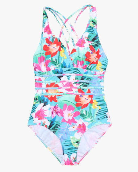 Maillot de Bain 1 Pièce Fleurs Tropicales Boho - PUNTA