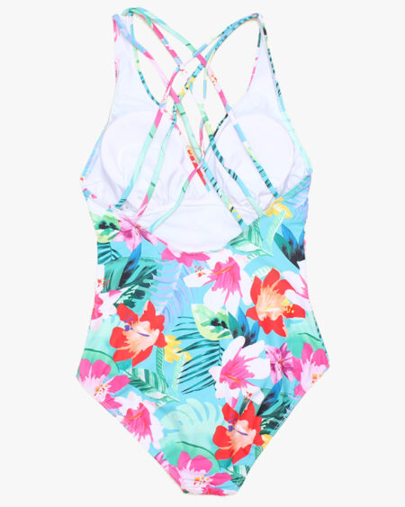 Maillot de Bain 1 Pièce Fleurs Tropicales Boho - PUNTA