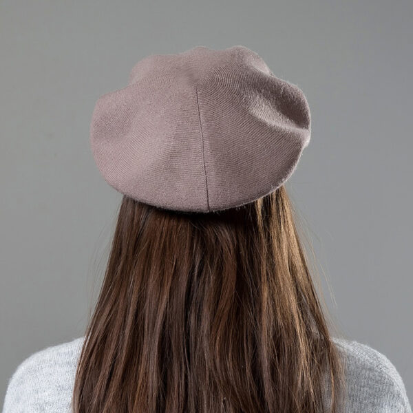 Chapeau Béret Tam Slouchy Marron Clair - Crocheté Main Laine Acrylique - Taille M Unisexe USA