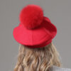 Béret En Laine Rouge Benetton - Taille Unique, 100% Laine, Neuf (sans étiquette)