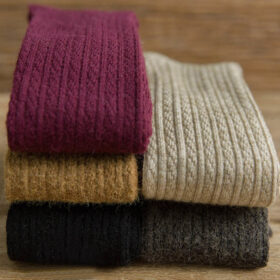Bakicey Chaussettes hautes pour femme - Chaussettes au-dessus du genou - Collants en coton - Chaussettes tricotées - Chaussettes hautes au-dessus du genou - Chaussettes longues - Printemps été