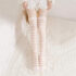 Chaussettes Hautes Femme Lolita - 50cm, Coton, Style Rayé Torsadé - Parfaites Avec Robe, Jupe Ou Short, Tailles 38-44 - 11