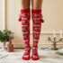 Chaussettes de Noël tricotées avec monogramme de 50,8 cm, broderie initiale de Noël personnalisée en peluche verte Chaussettes de Noël tricotées avec monogramme de 50,8 cm, broderie initiale de Noël personnalisée en peluche verte