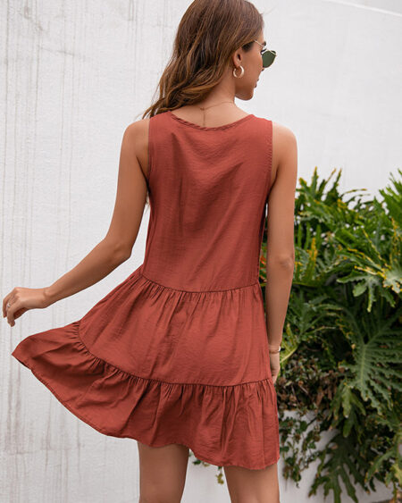 Robe Bohème Courte Evasée