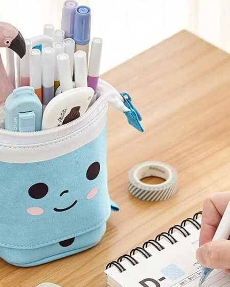 Trousse Rétractable Bubble Tea Bleue