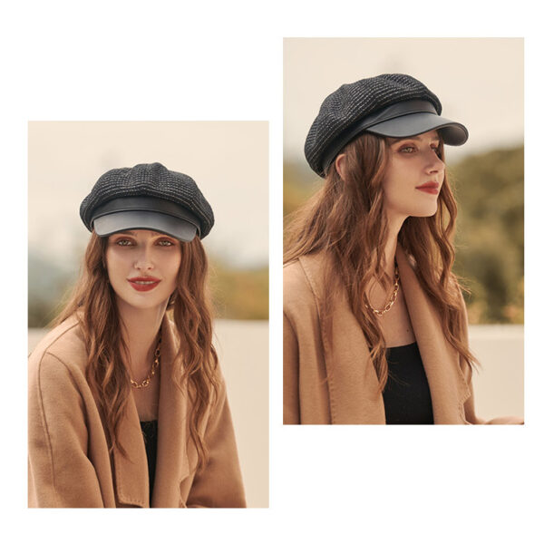 Béret En Laine Fabriqué En Europe - Casquette Formée Imperméable Pour Automne Et Hiver
