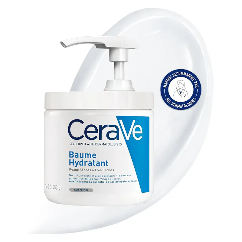 Crème Hydratante Corps, Visage, Mains 48h À L'Acide Hyaluronique Pour Peaux Très Sèches