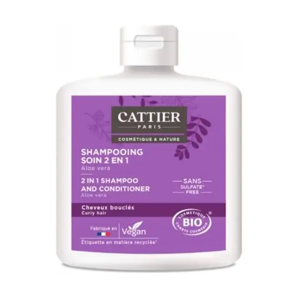 Cattier Shampoing Soin 2en1 Aloe Vera Bio 250 ml