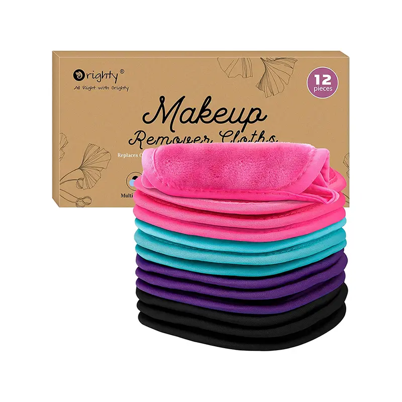 Orighty Lot de 12 lingettes démaquillantes réutilisables pour enlever instantanément la saleté avec juste de l'eau 12,7 x 12,7 cm