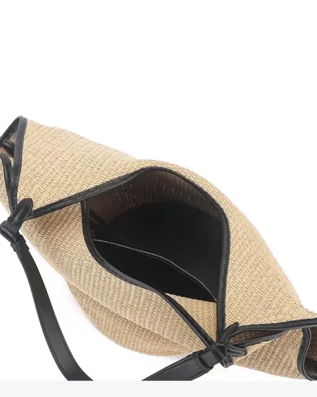 Grand Sac Cabas Paille Tissé