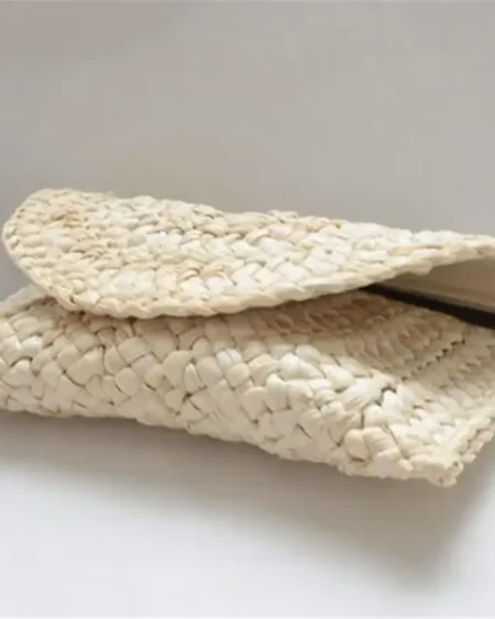 Sac Pochette Paille Tressée Bohème