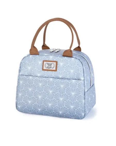 Sac Isotherme Repas Femme - 9L, Velours Côtelé, Lunch Box Compartimentée, Fourre-Tout Léger